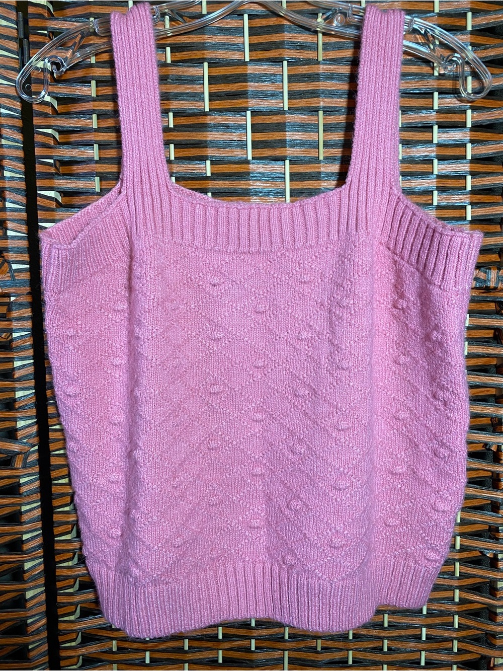 Cocoblu Pink Knit Tank Top Size Large